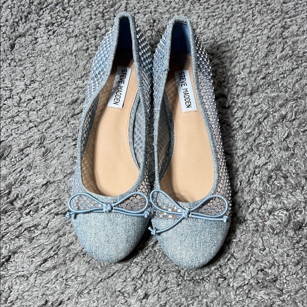 Steve Madden Cherish Embellished Fun Casual Bow Shoes